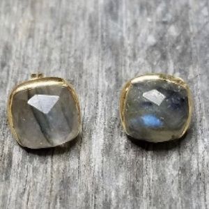 Genuine Labradorite Studs,NWT-Boutique